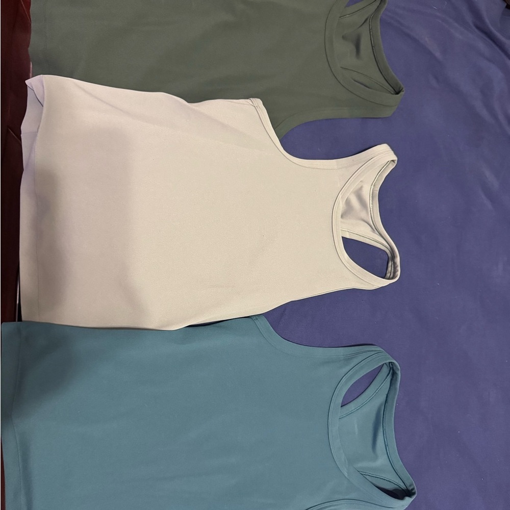 Three Lululemon Racerback Tank Toos - Picture 7 of 7